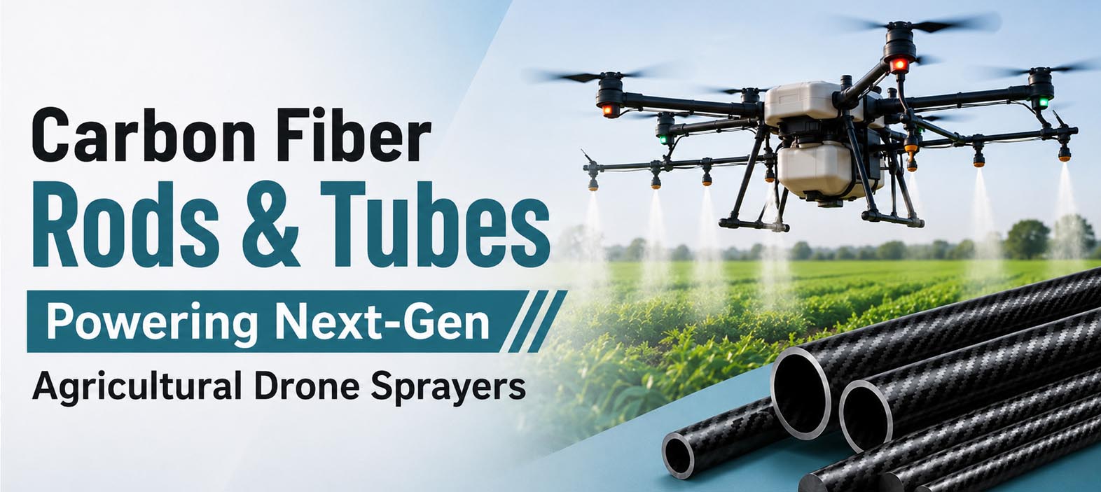 Agriculture Drone Sprayers: Why Carbon Fiber Rods and Tubes Improve Performance