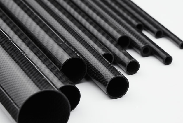 Roll-wrapped Carbon fiber tubes